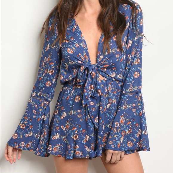 Pants - Blue romper